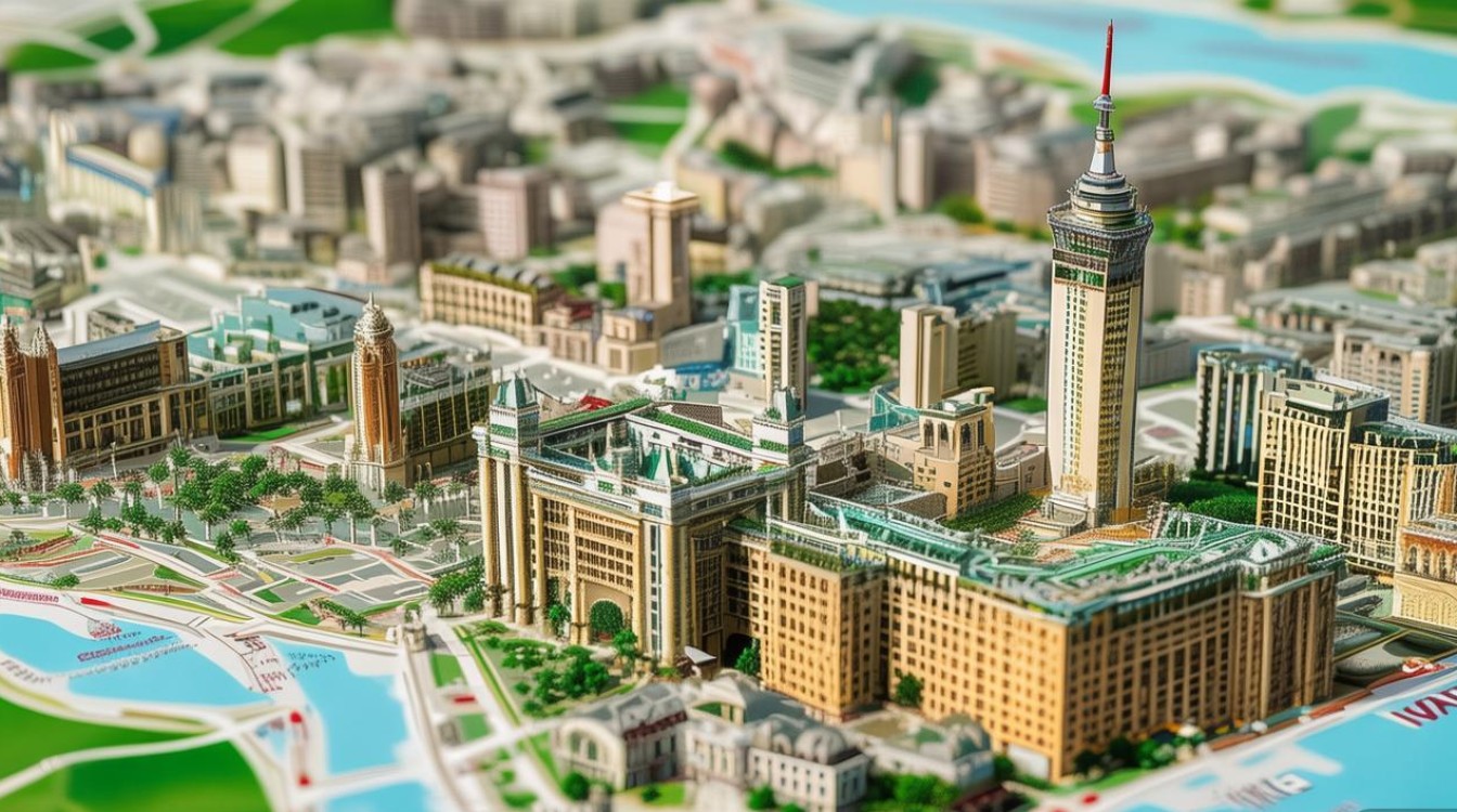 澳门景点分布图 澳门景点分布图