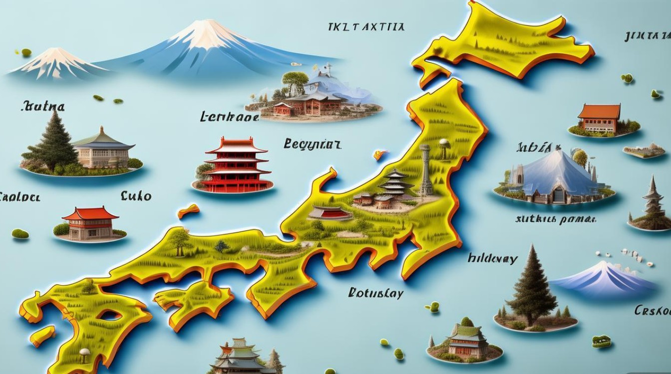 日本旅游景点地图 日本旅游景点地图