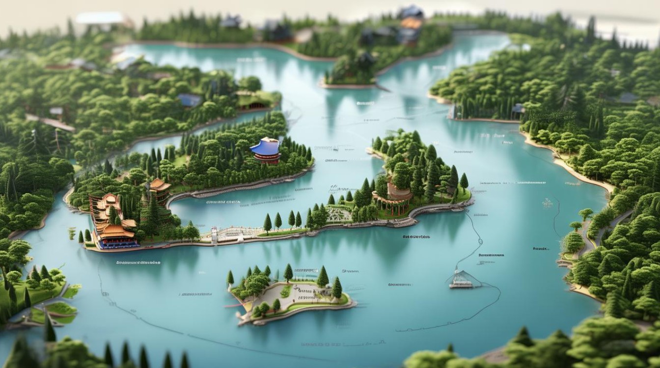 杭州西湖景点地图 杭州西湖景点地图