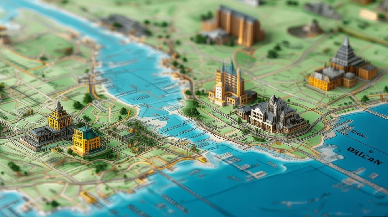 大连景点分布地图