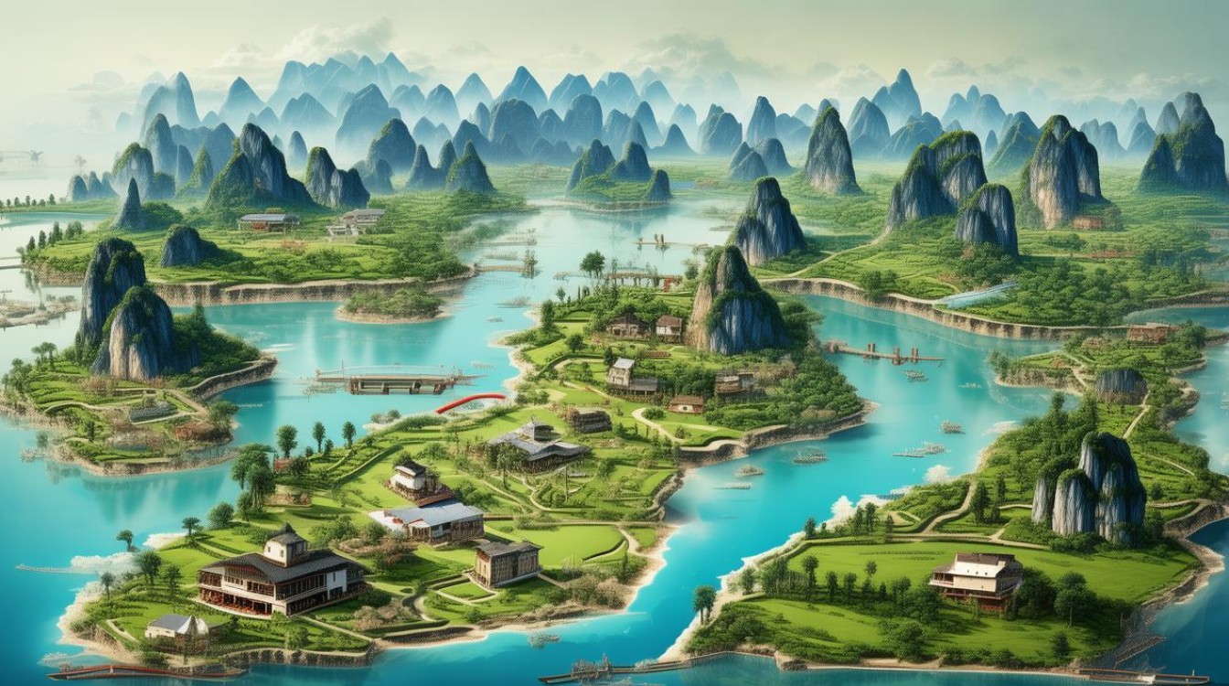 桂林旅游景点地图