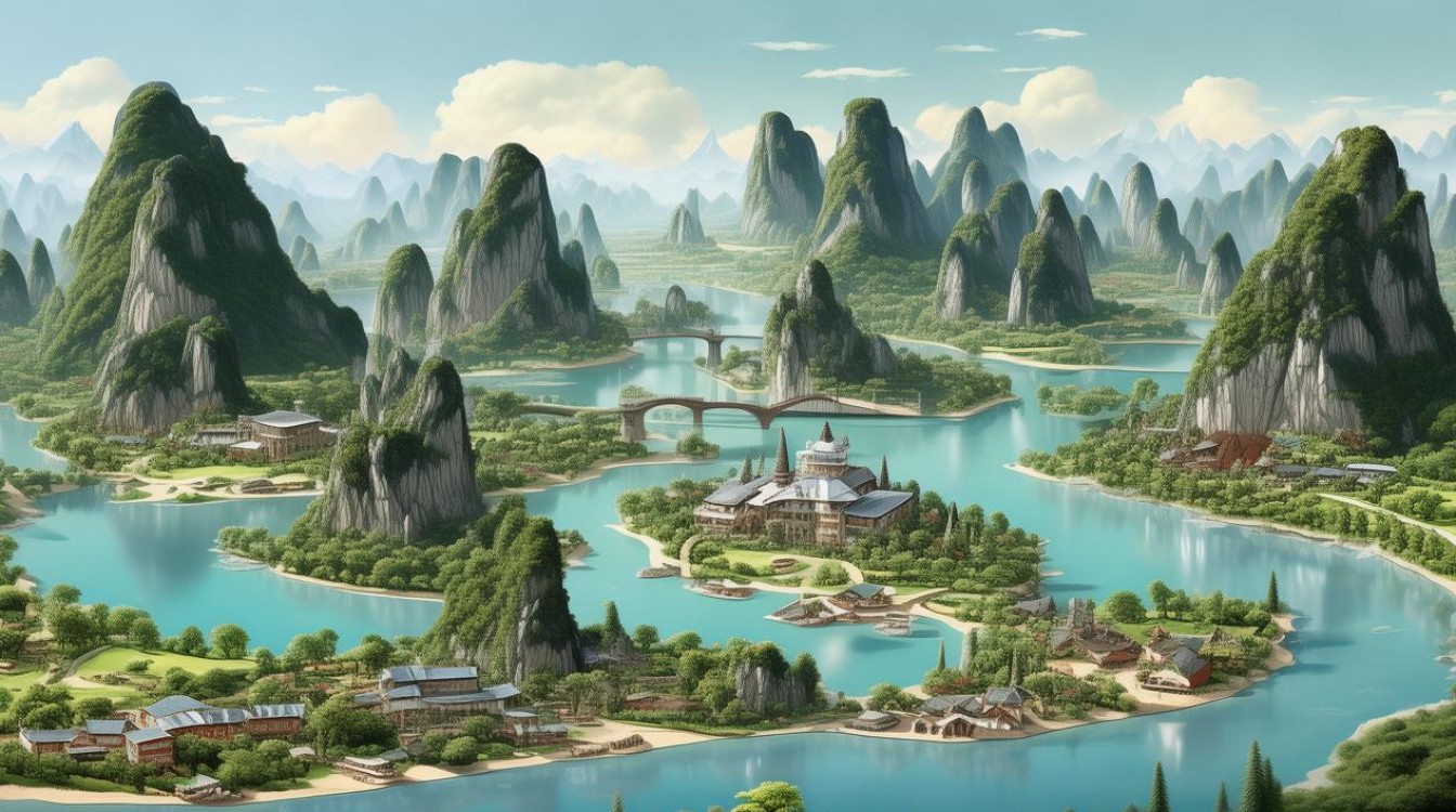 桂林旅游景点地图