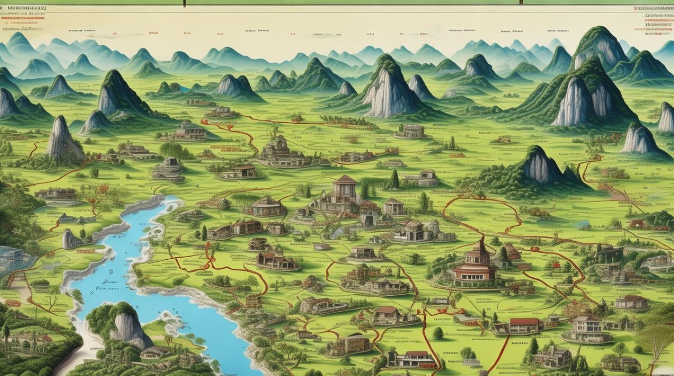 贵州省景点地图 贵州省景点地图