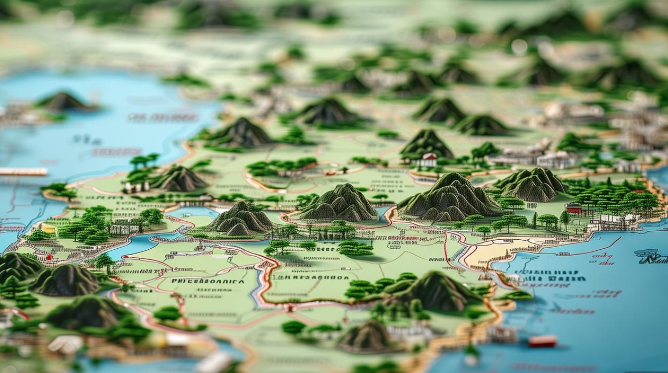 浙江景点分布图 浙江景点分布图