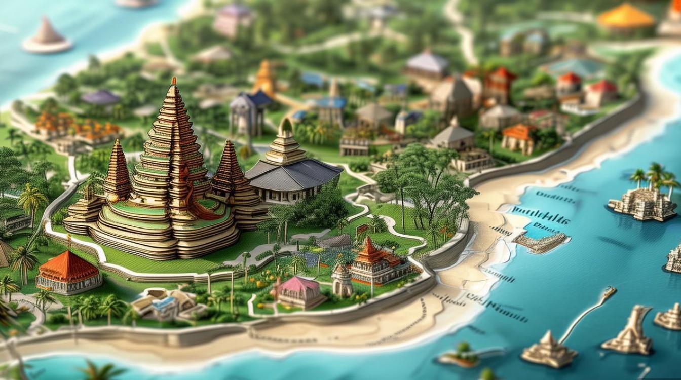 巴厘岛景点地图 巴厘岛景点地图