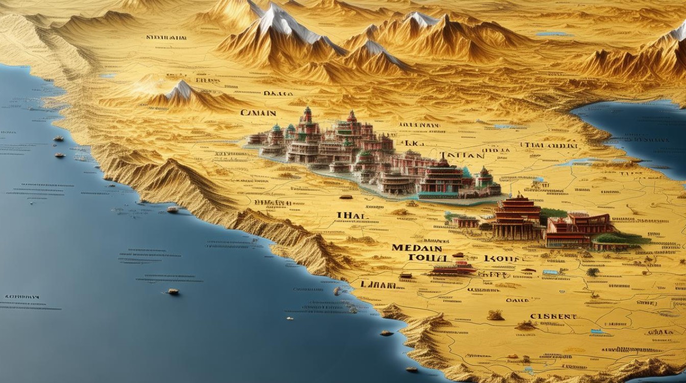 西藏景点分布图