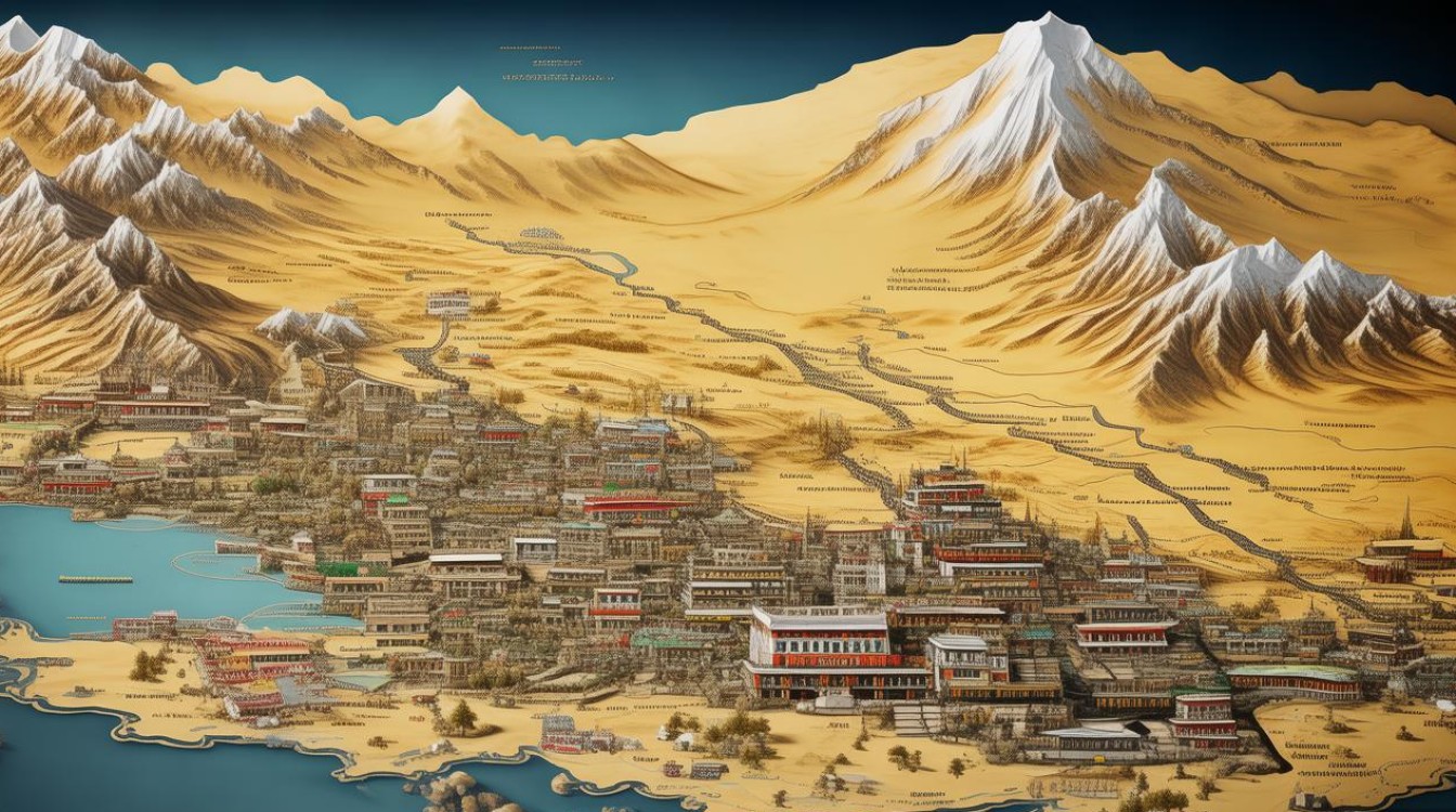 西藏景点分布图