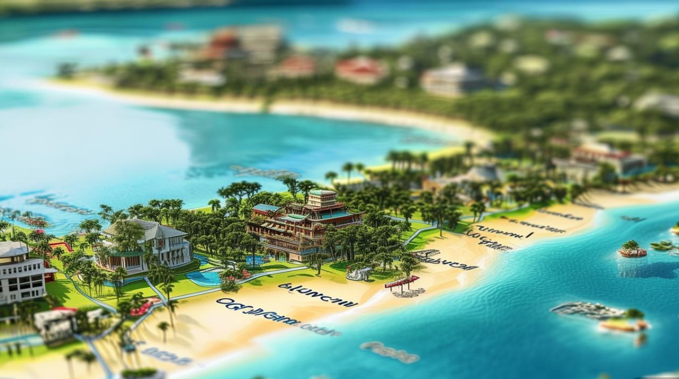 三亚地图旅游景点