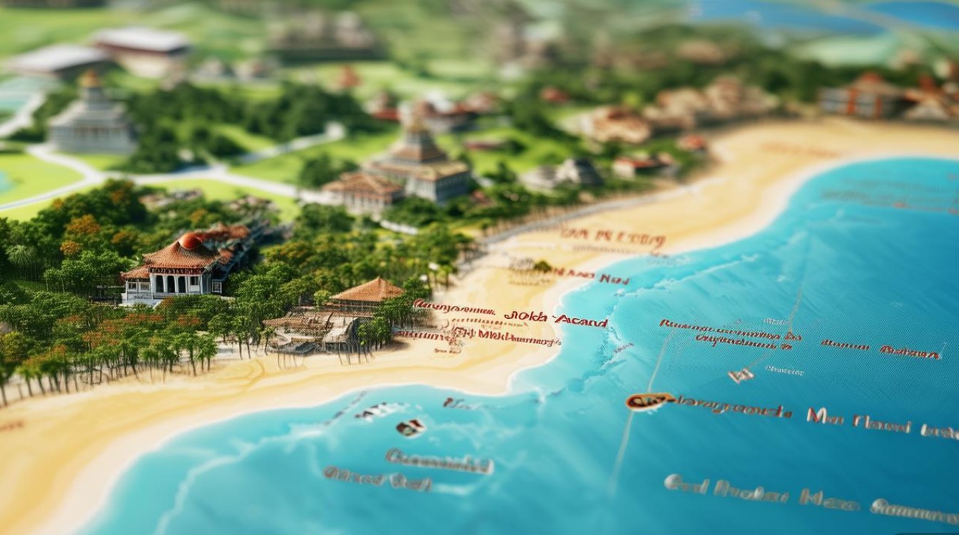 三亚地图旅游景点