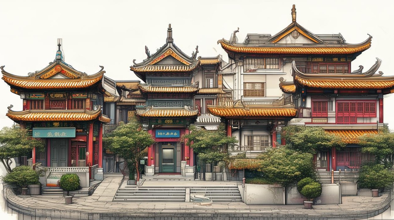 成都景点简笔画