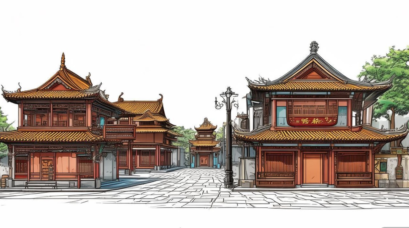 成都景点简笔画