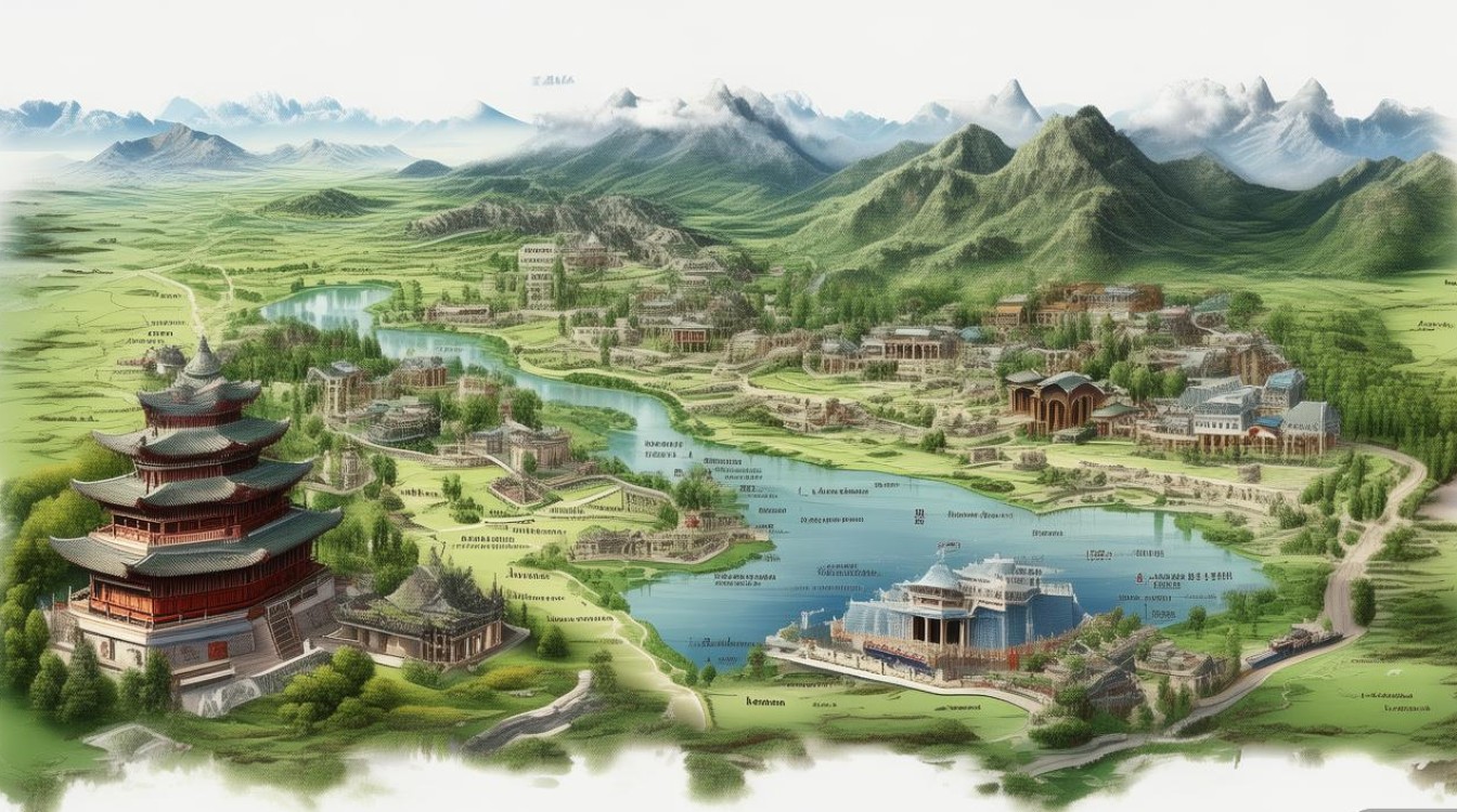 大理必去4个景点地图