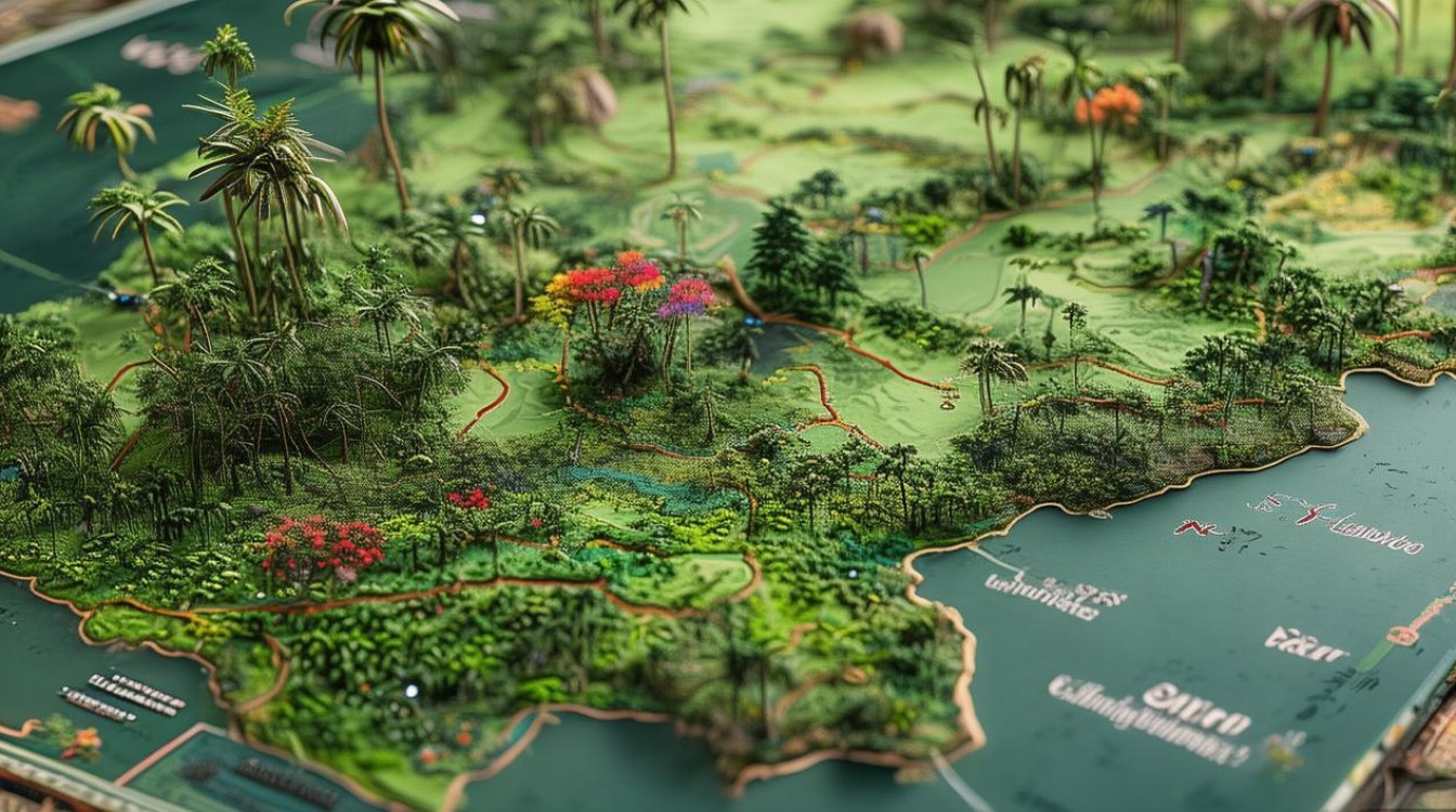 西双版纳景点分布图