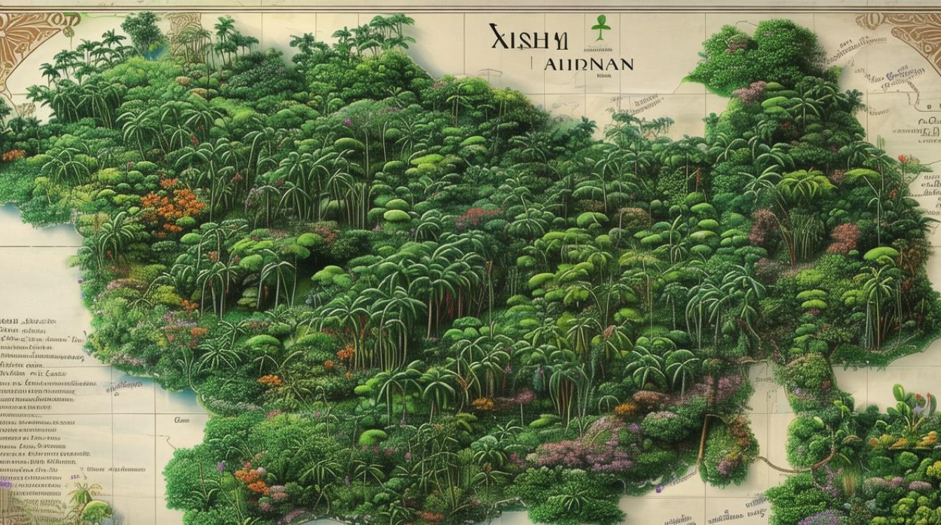 西双版纳景点分布图