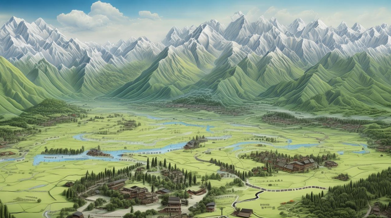 川西景点分布图