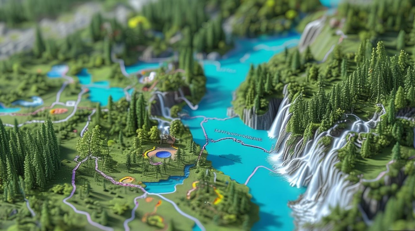 九寨沟路线图景点