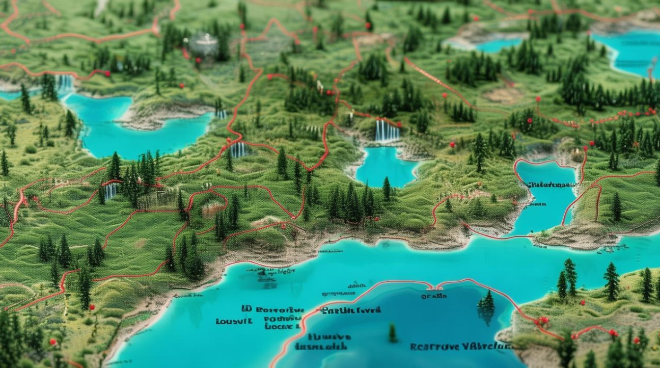 九寨沟路线图景点