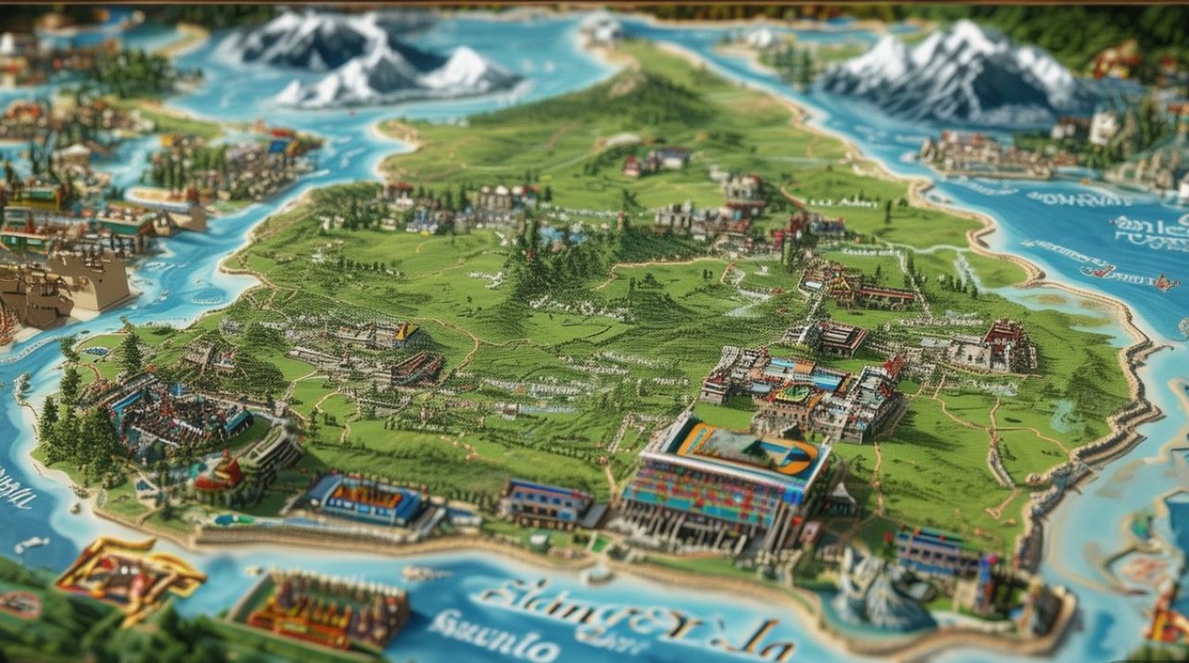 香格里拉景点分布图 香格里拉景点分布图