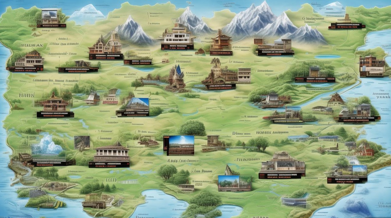 云南旅游地图景点大全 云南旅游地图景点大全