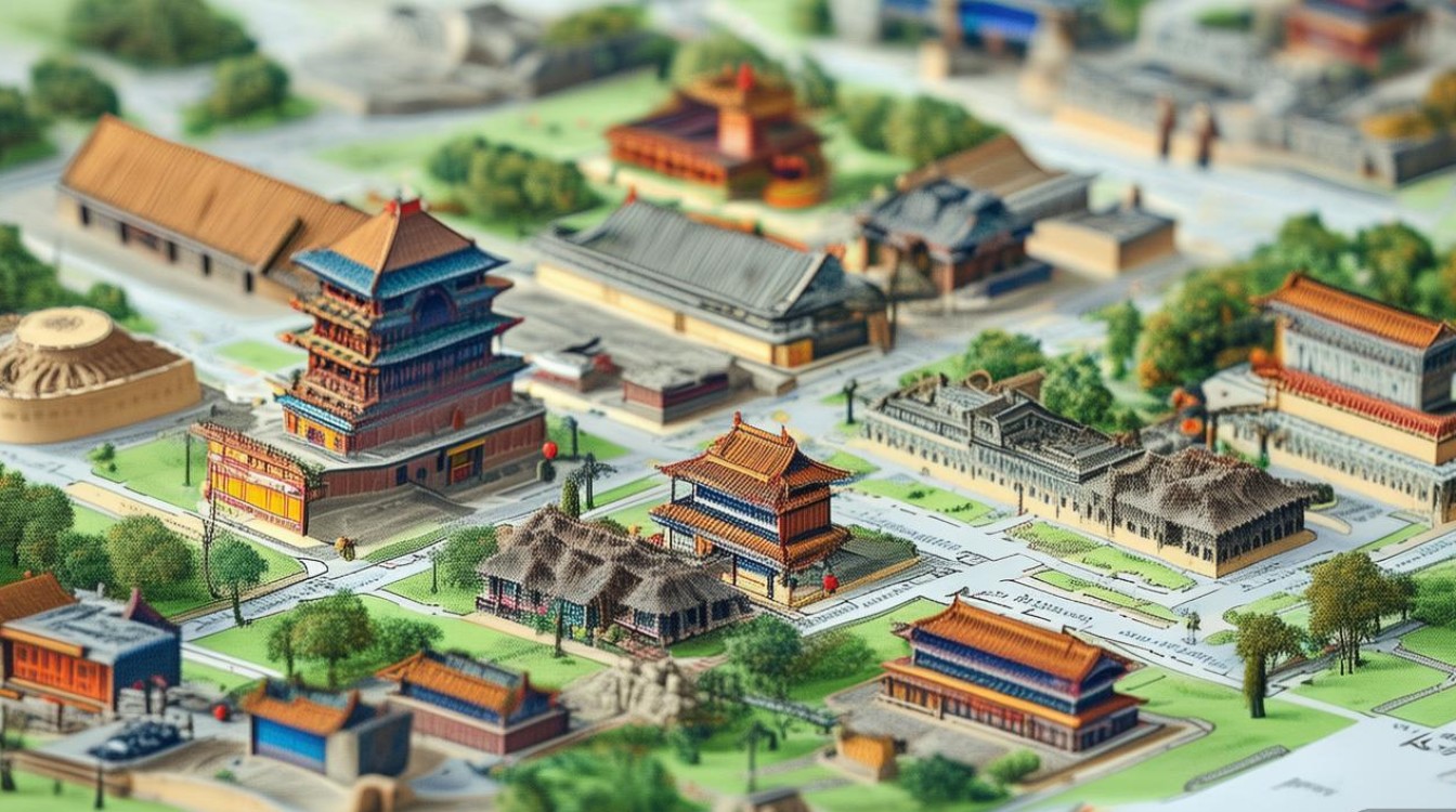 西安旅游景点分布图 西安旅游景点分布图