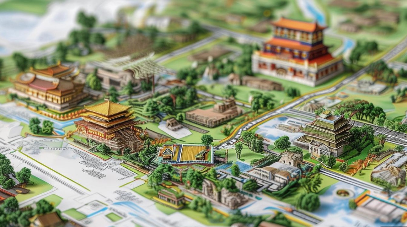 成都旅游景点地图