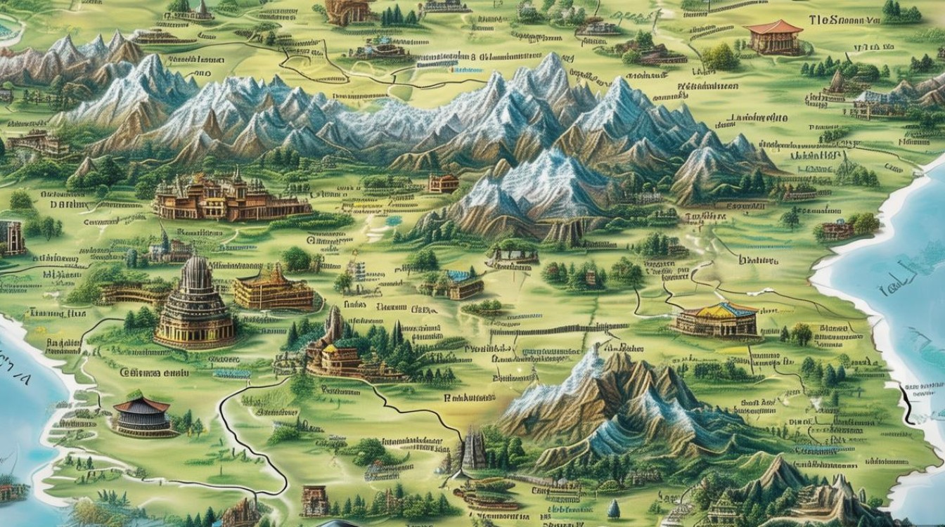 四川旅游景点分布图