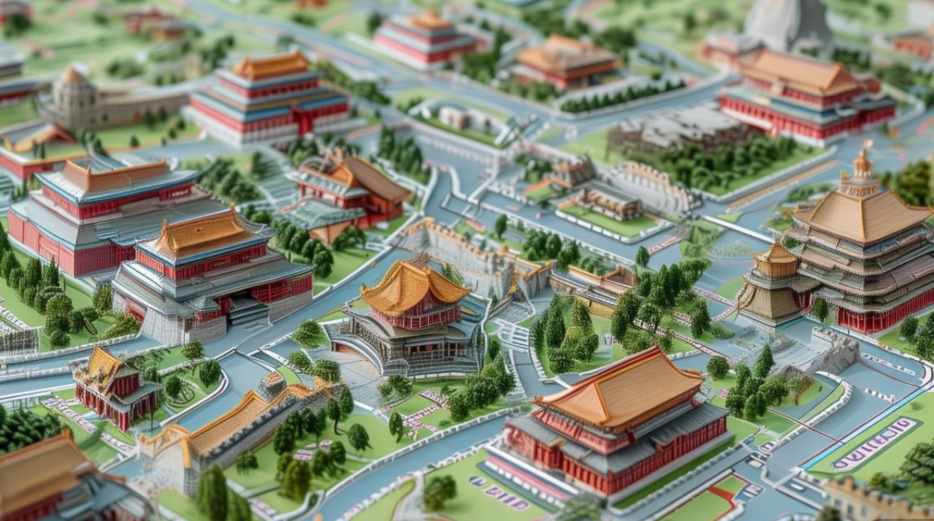 北京景点地图和线路图