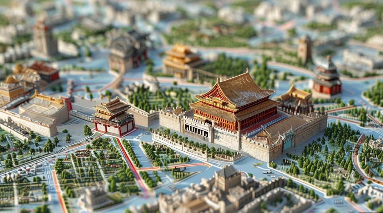 北京景点地图和线路图